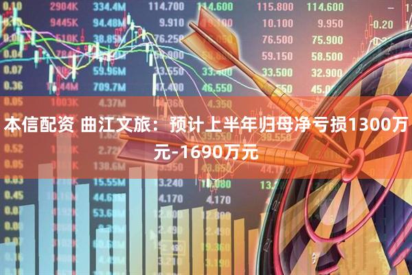 本信配资 曲江文旅：预计上半年归母净亏损1300万元-1690万元